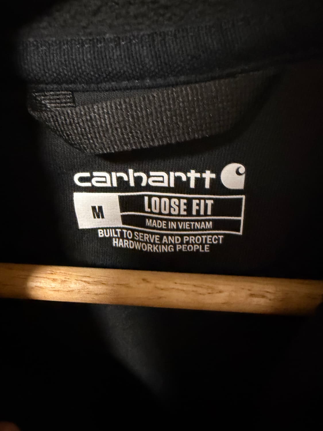 칼하트 후드 집업 블랙 M 상품이미지2