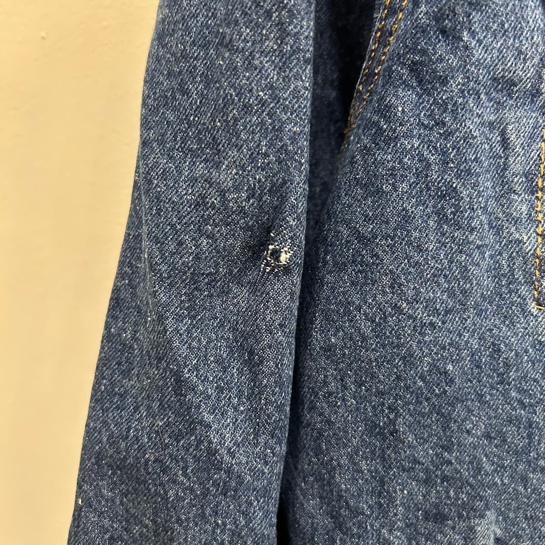 풀 앤 베어 밍크헤어 카라 데님 트러커자켓 상품이미지3