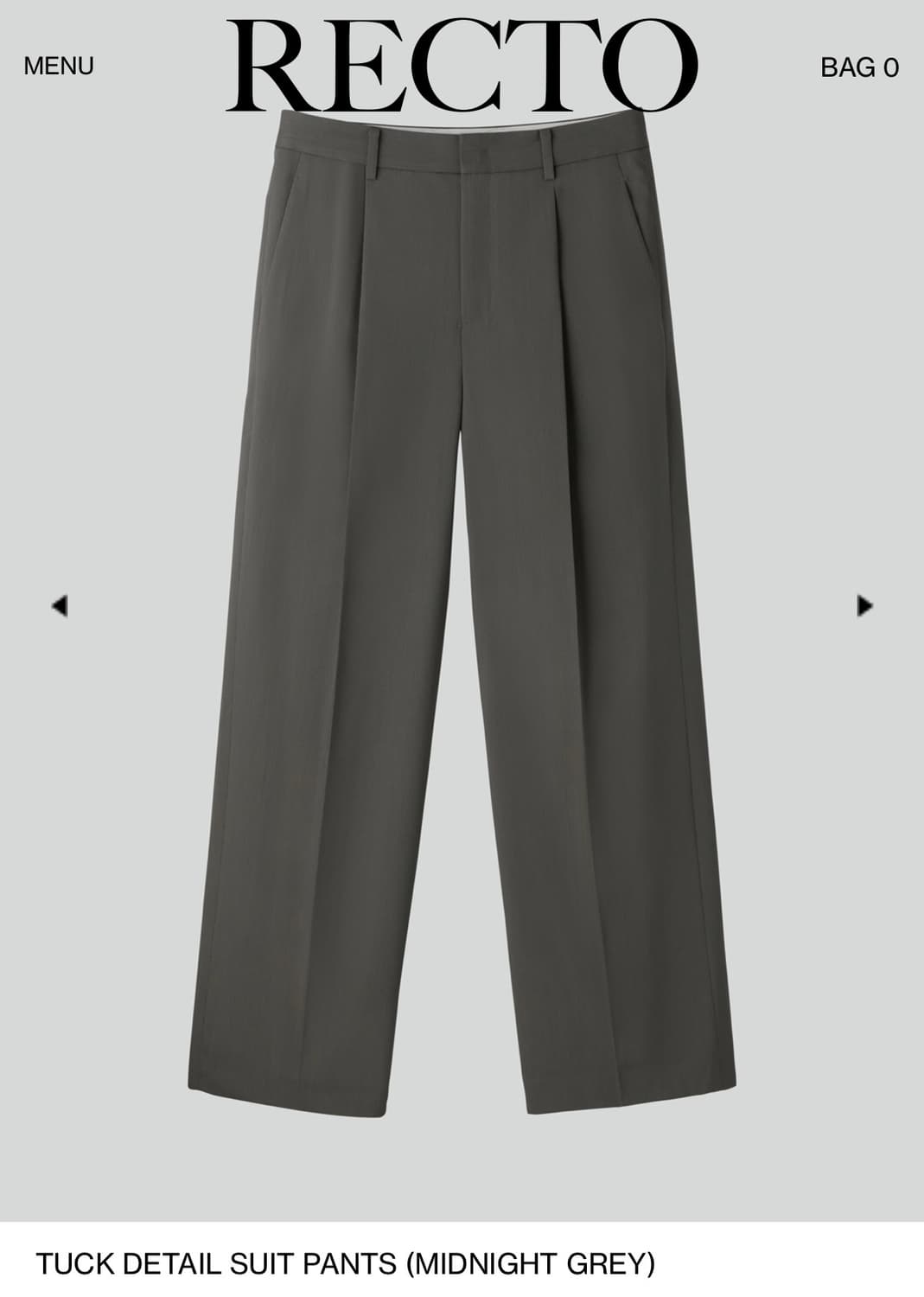 (S새상품)렉토 턱 디테일 팬츠 판매해요 상품이미지2