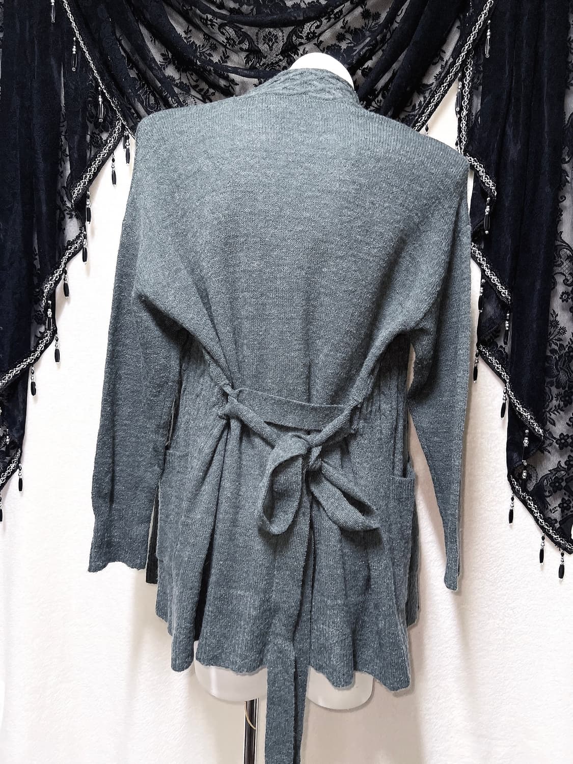 페어리 그런지 꽈배기 니트가디건 로브 핀터 모리 너드 오리엔탈 펑크 상품이미지8