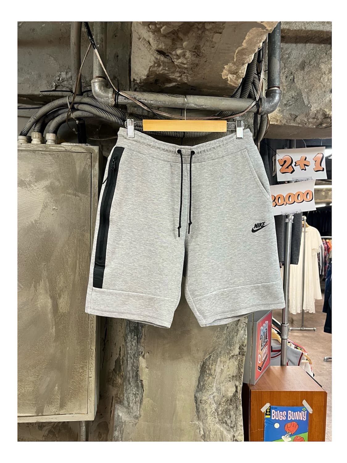 나이키 스웻 하프 팬츠 그레이 L #csz4087 상품이미지1