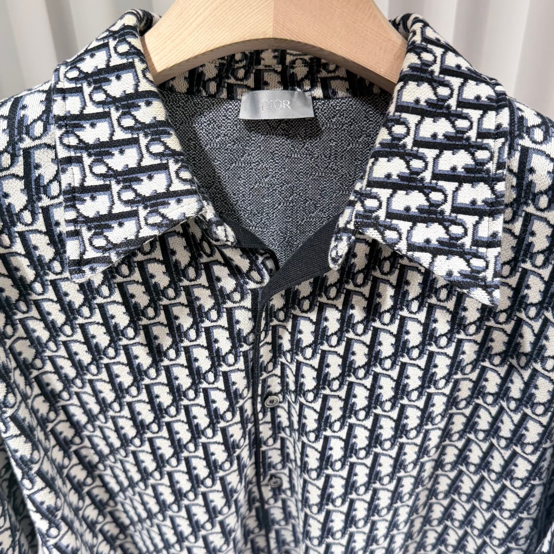 (A+/X3L) / 디올 오블리크 니트 오버 셔츠 상품이미지5