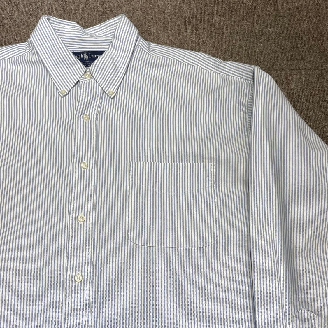 (XL) POLO 폴로 랄프로렌 스트라이프 셔츠 빅셔츠 상품이미지5