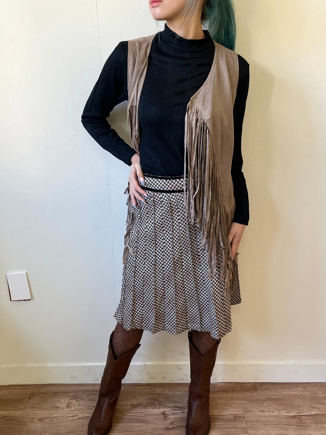 Japan vtg 프린지 웨스턴 베스트 상품이미지5