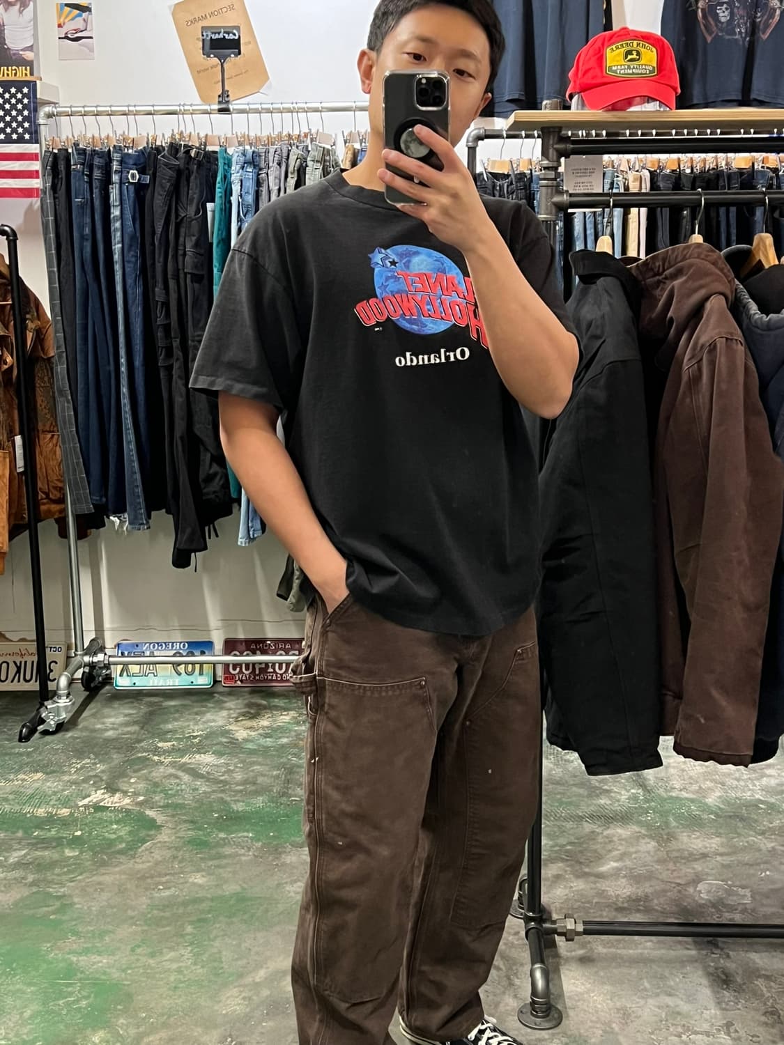 90's 플래닛 할리우드 싱글스티치 빈티지 반팔티셔츠 Made USA 상품이미지3