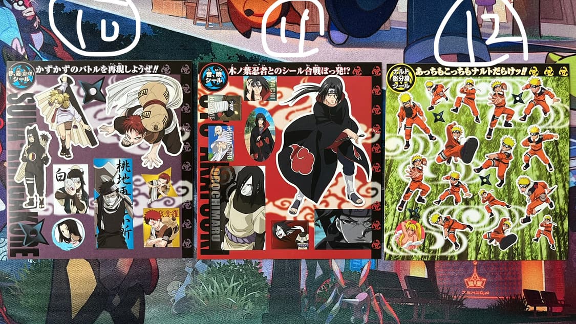 장당1000) 빈티지 나루토 스티커 낱장 상품이미지4