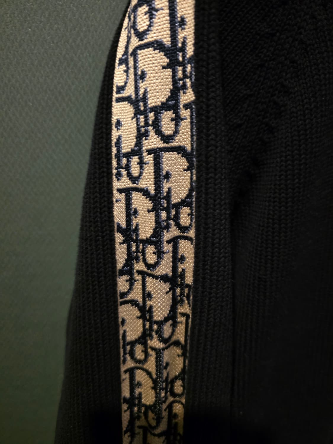 [새상품급,L]디올 오블리크 인서트 니트 네이비 상품이미지4