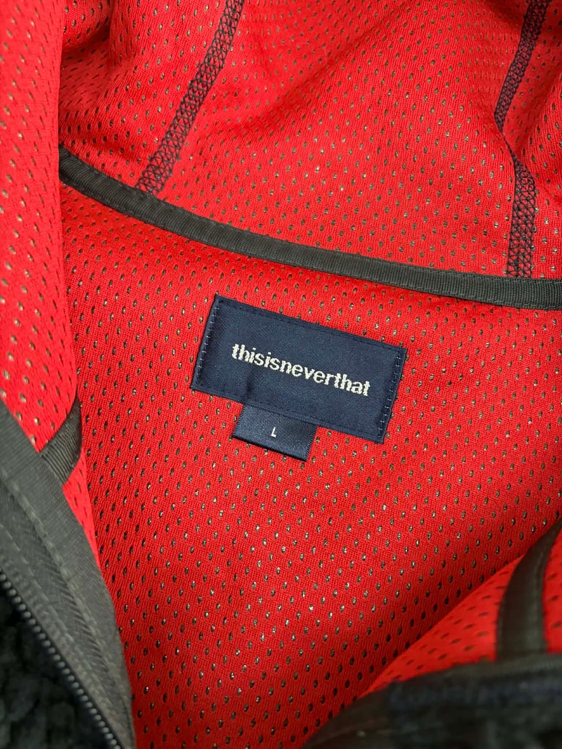 [L] 디스이즈네버뎃 보아 플리스 후드 자켓 후리스 상품이미지3