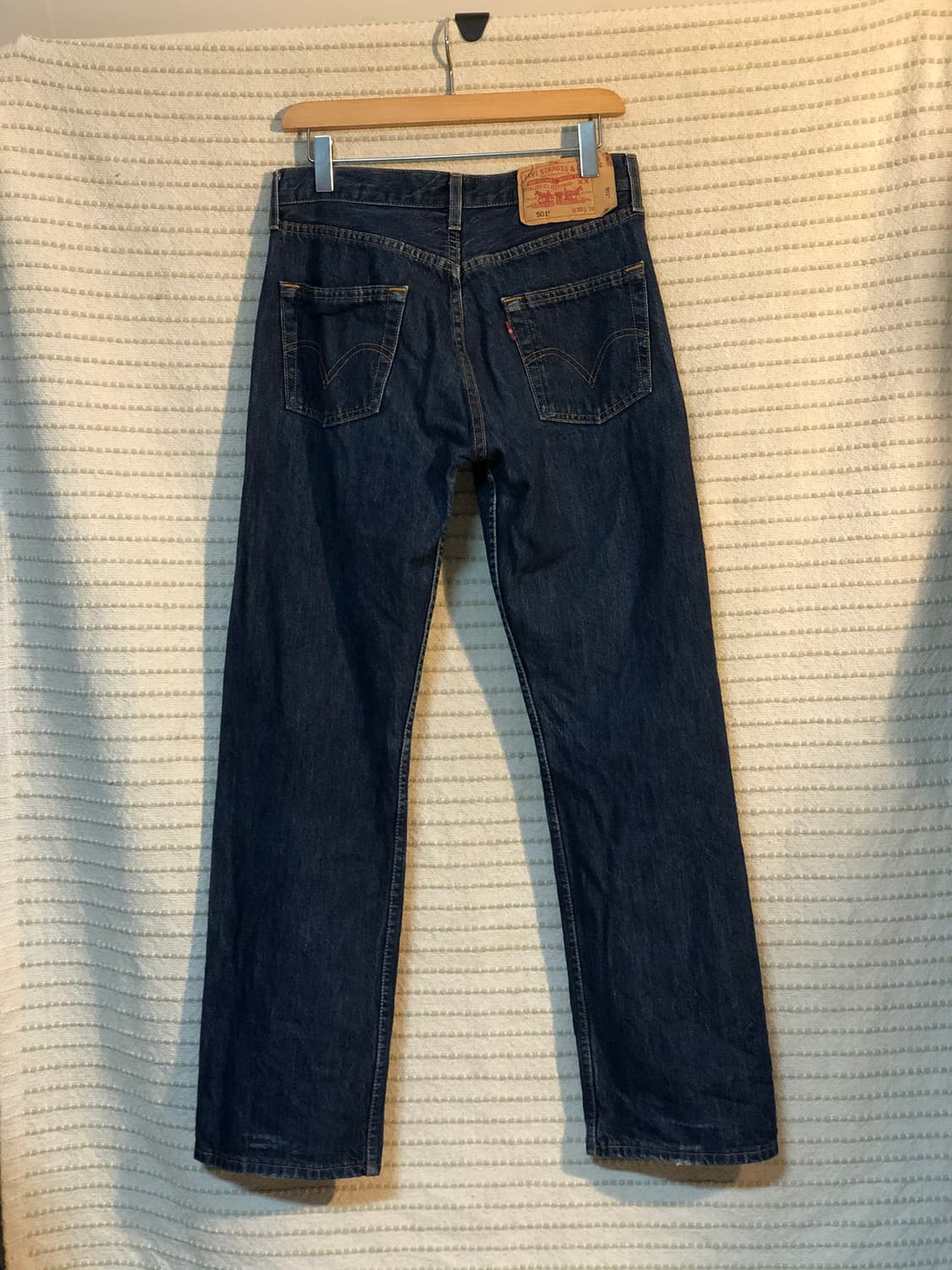 빈티지 리바이스 501 진청 데님 일자핏 청바지 30x30 상품이미지2