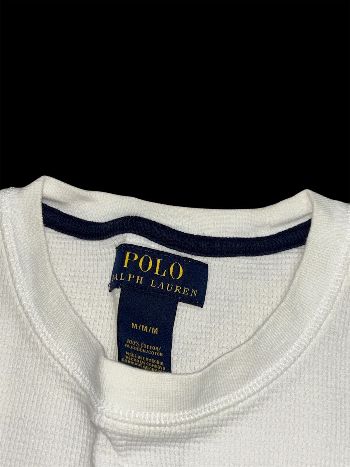 폴로 랄프로렌 화이트 와플 롱슬리브 상품이미지5