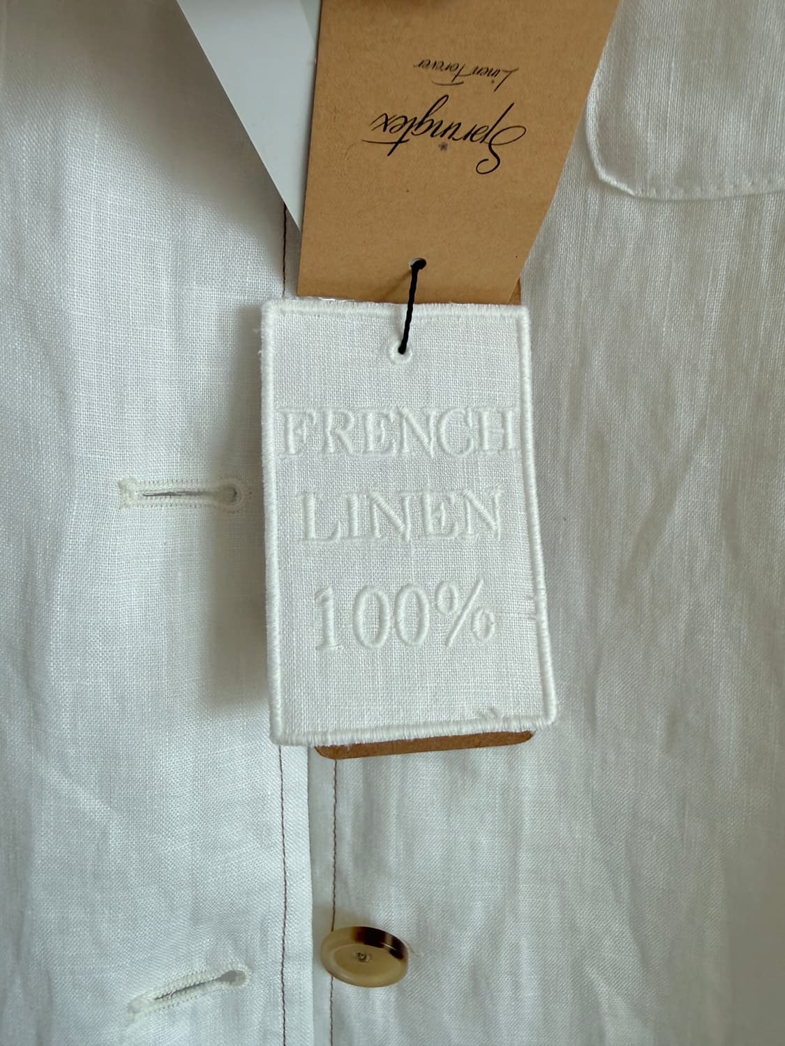 Pre owned 프렌치 린넨 셔츠(택 달린 제품) 상품이미지5
