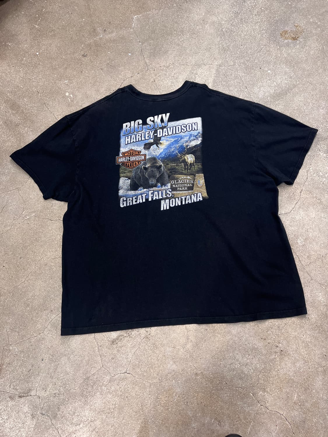 할리데이비슨 이글 플레임 반팔 티셔츠 상품이미지3