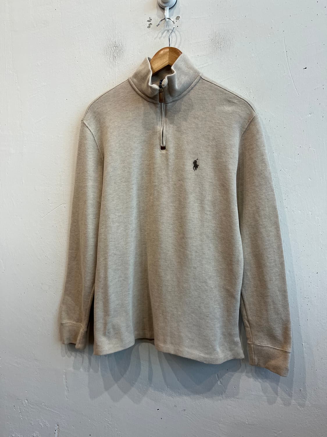 폴로랄프로렌 반집업 맨투맨 오트밀 M 상품이미지1