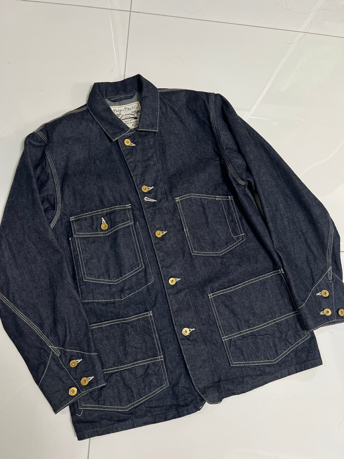 택포12) 버거스플러스 데님 커버올 초어자켓 38 상품이미지1