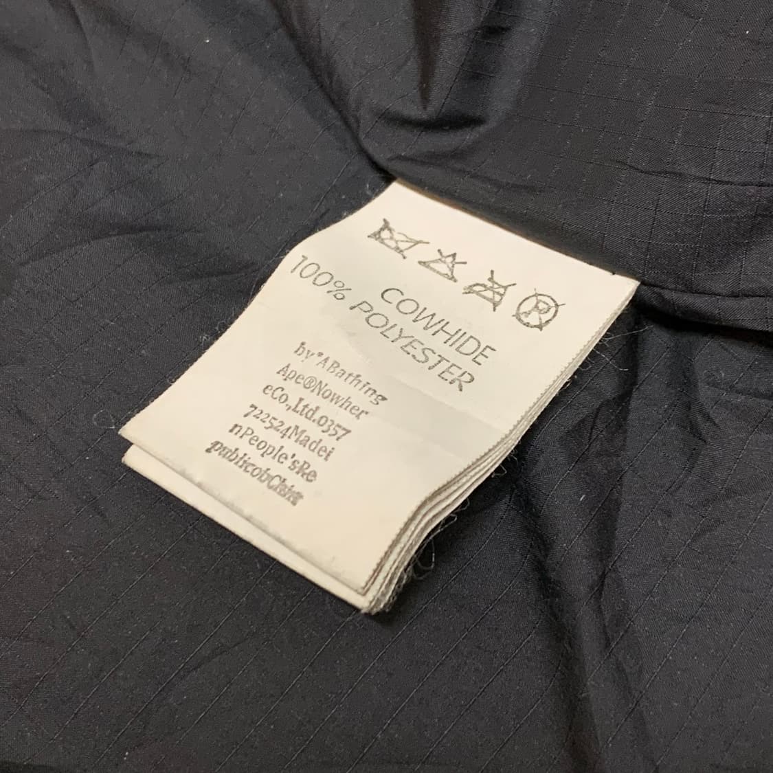 00s bape cowhide leather jacket 상품이미지6