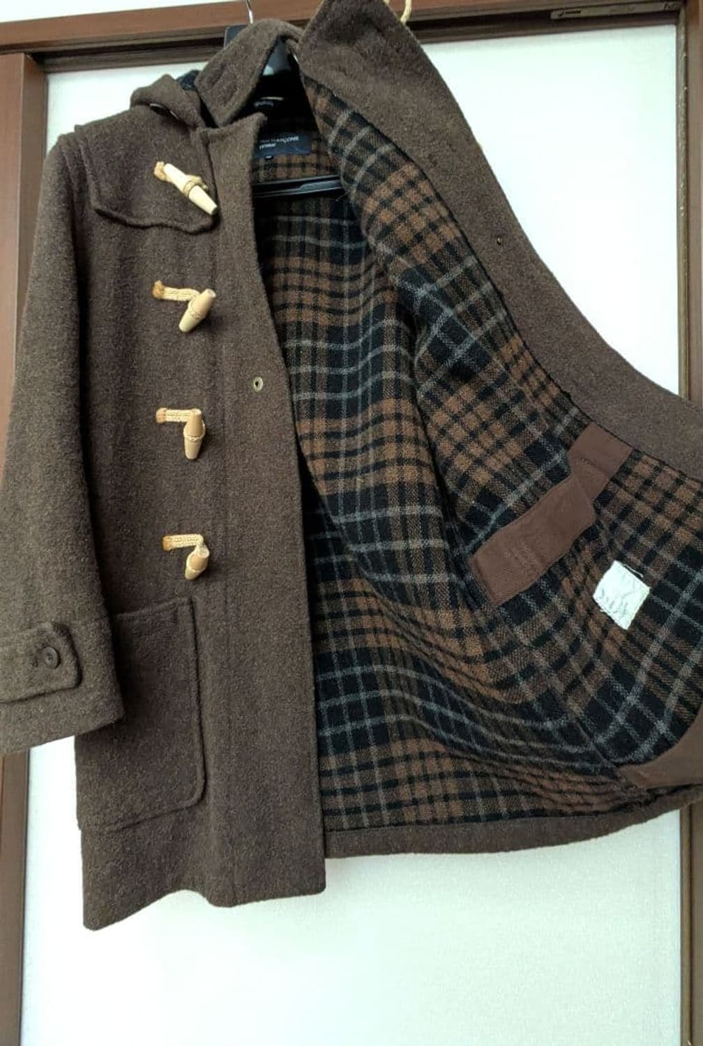 꼼데가르송 옴므 빈티지 울 더플 코트 상품이미지5