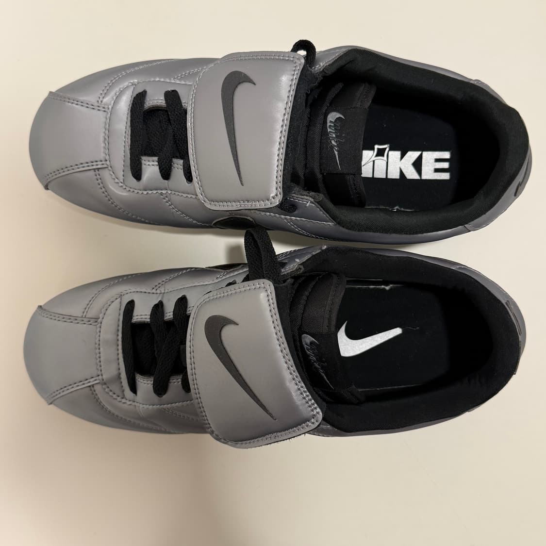 나이키 코르테즈 레더 메탈릭 쿨 그레이 블랙 270 상품이미지5