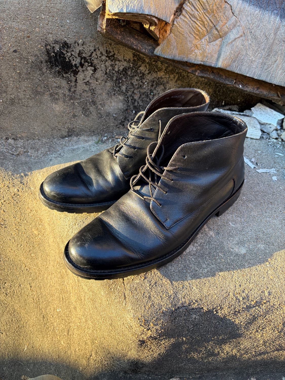 Bally 블랙 레더 처카 부츠 240  상품이미지1