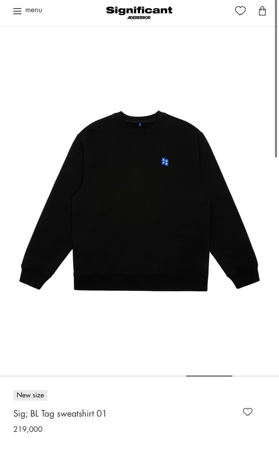 아더에러 시그니피컨트 맨투맨, 반팔 상품이미지1