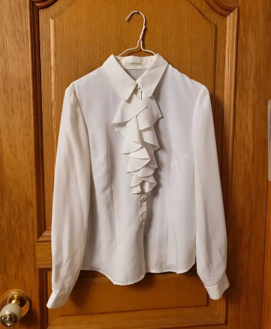 일본 빈티지 러플 블라우스 셔츠 상품이미지1