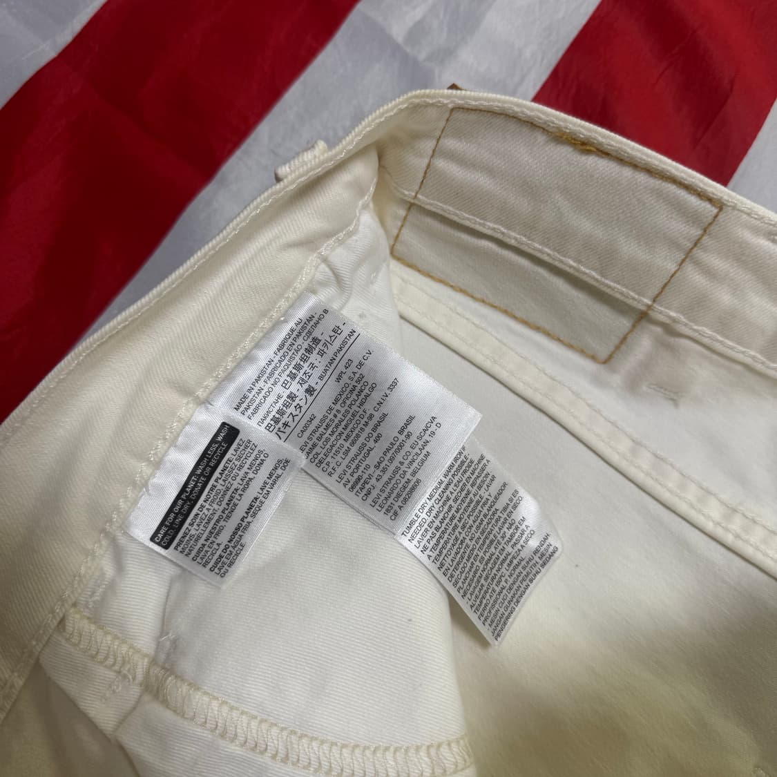 levi's 리바이스 510 오렌지탭 화이트진 32x32 상품이미지7