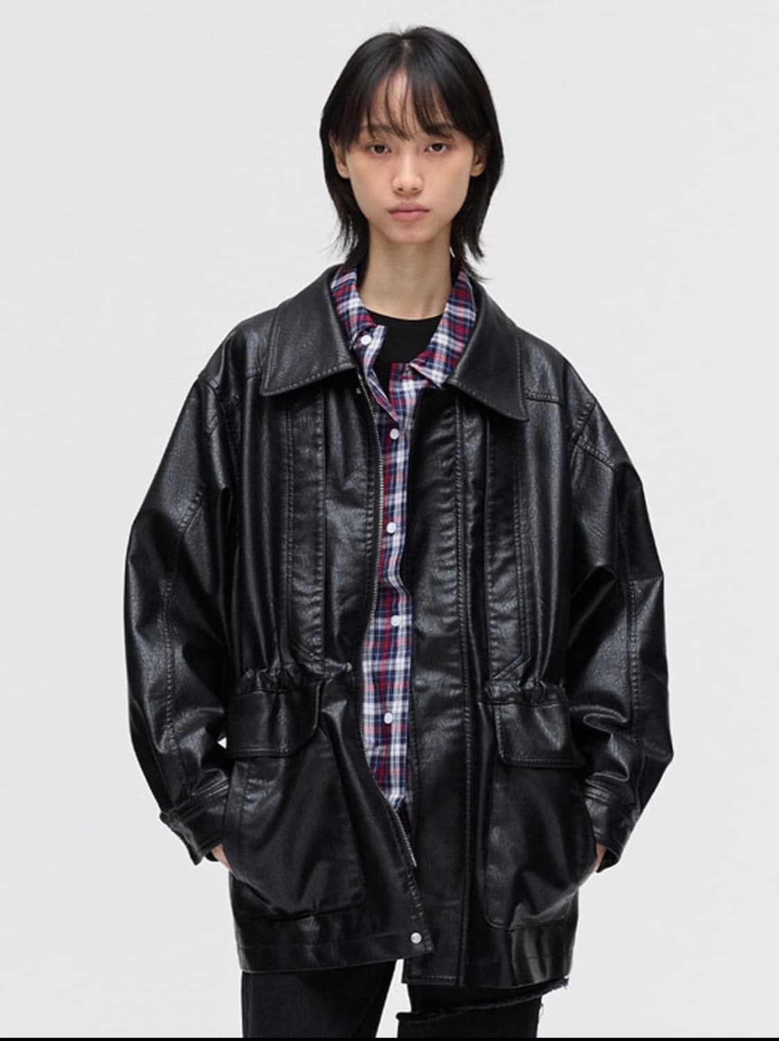플리즈프로젝트 레더자켓 상품이미지1