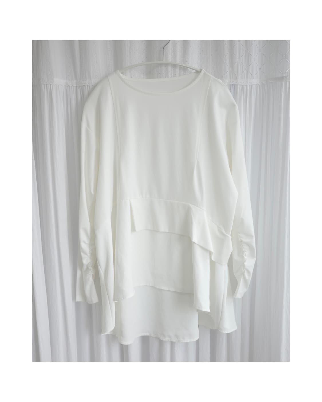 Layered white sleeve 상품이미지4