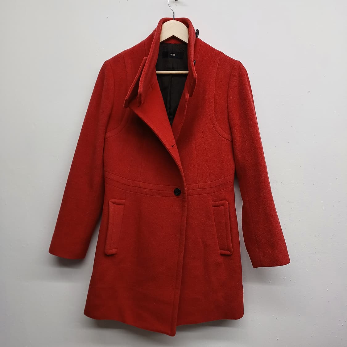 시스템 레드 울 앙고라 하프 코트 66
 상품이미지1