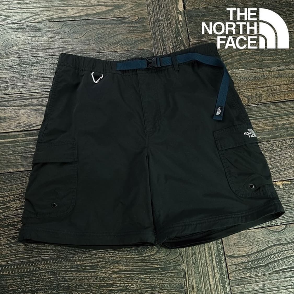 [노스페이스] 로고 자수 커고 반바지 블랙 M20214 상품이미지1