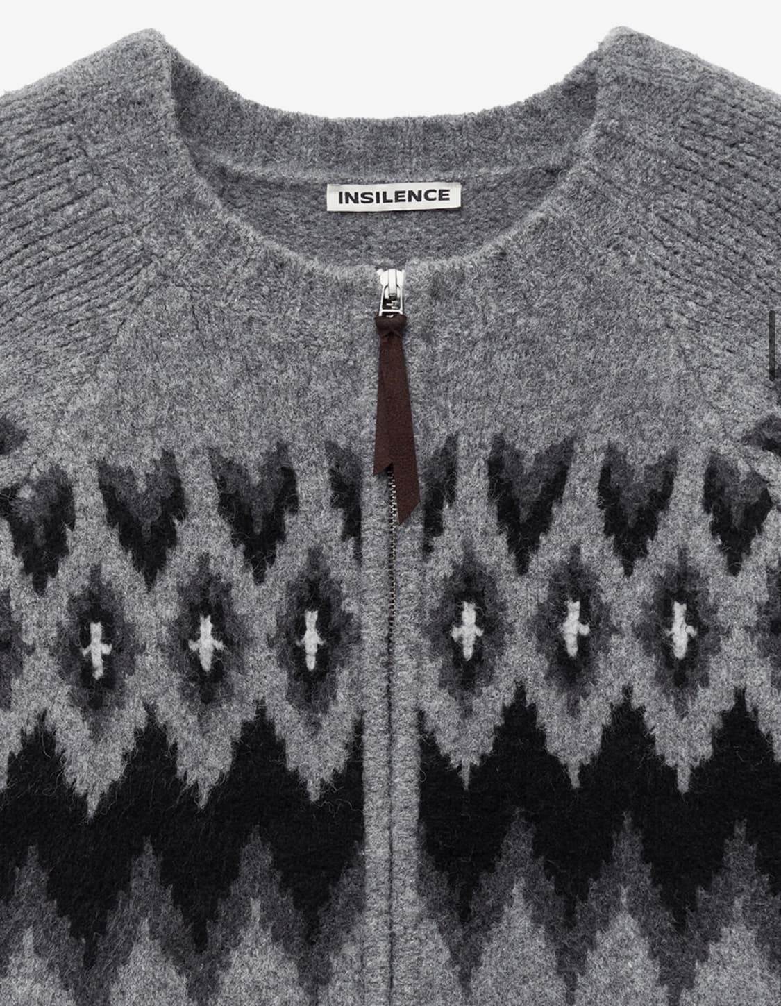 인사일런스 노르딕 라운드 집업 GREY L사이즈 상품이미지4