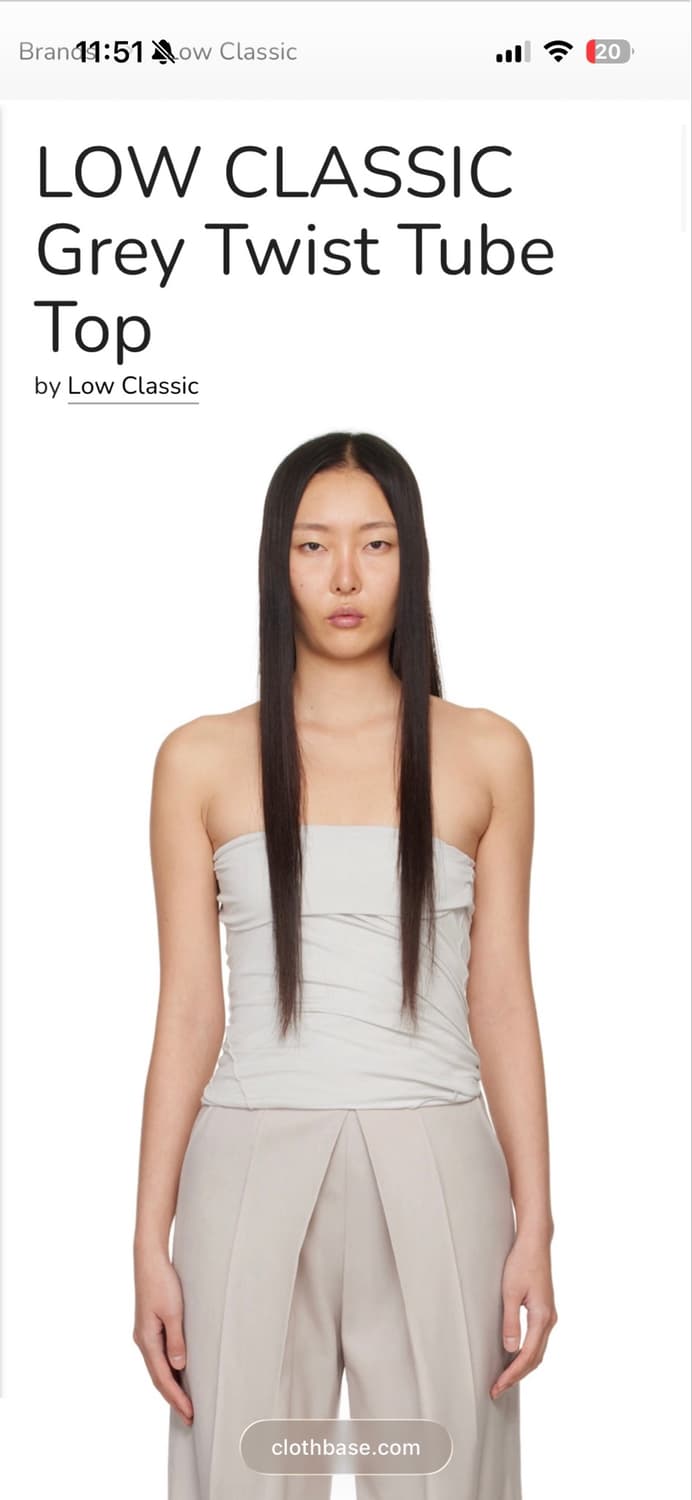 Twist Tube Top (Light Blue) 상품이미지3