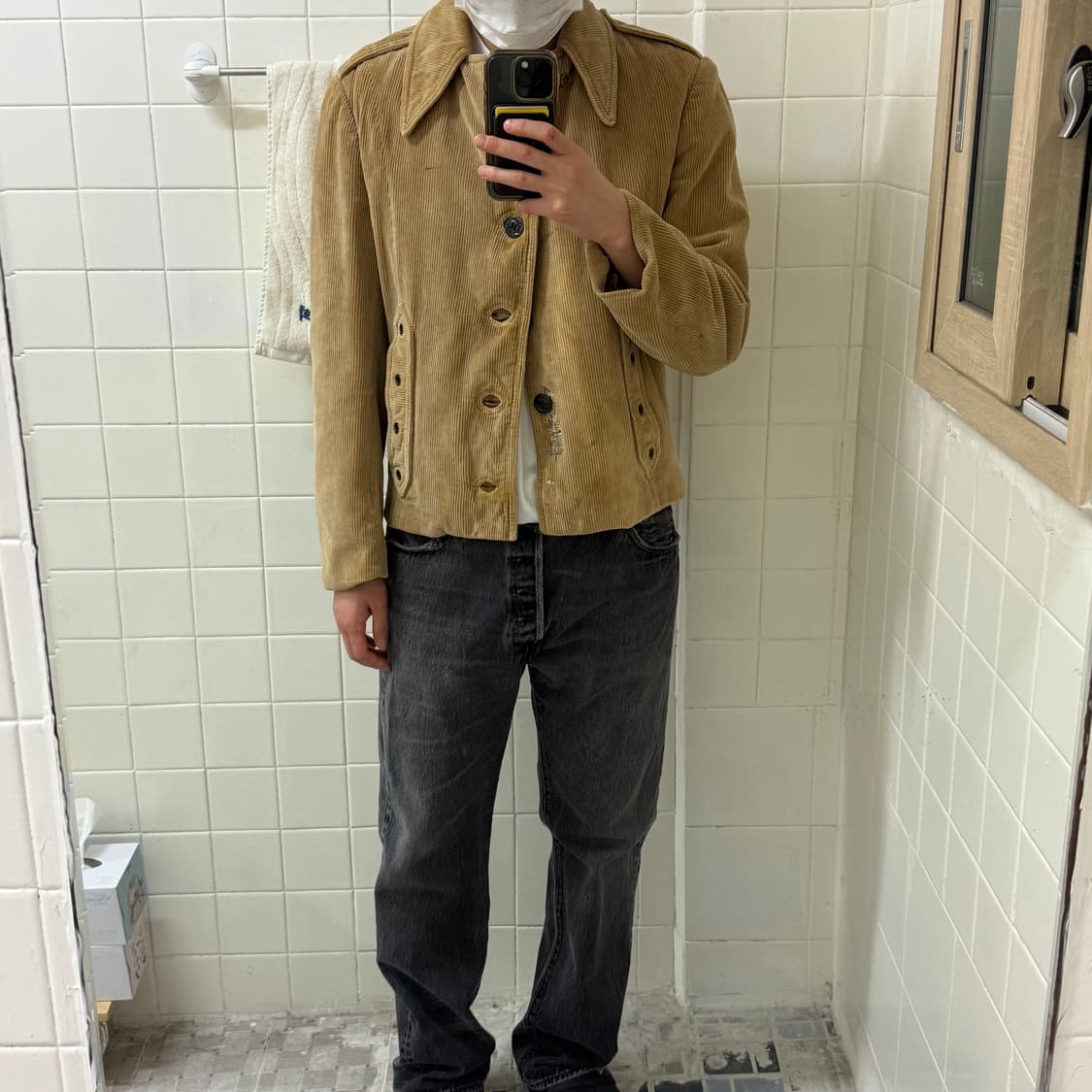 70s 메탈 아일렛 빈티지 코듀로이 자켓 상품이미지8
