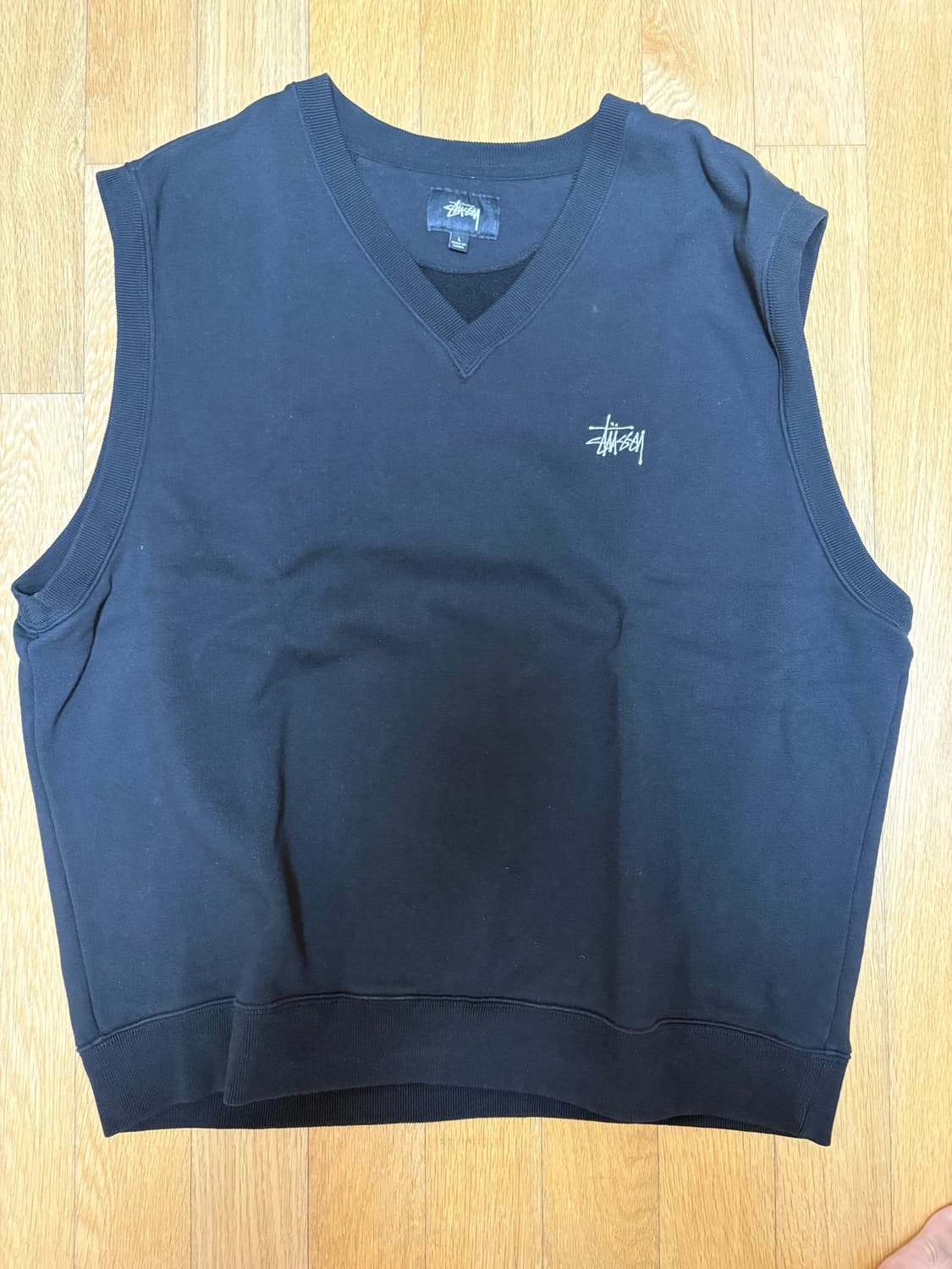 스투시 맨투맨 베스트 블랙 상품이미지1