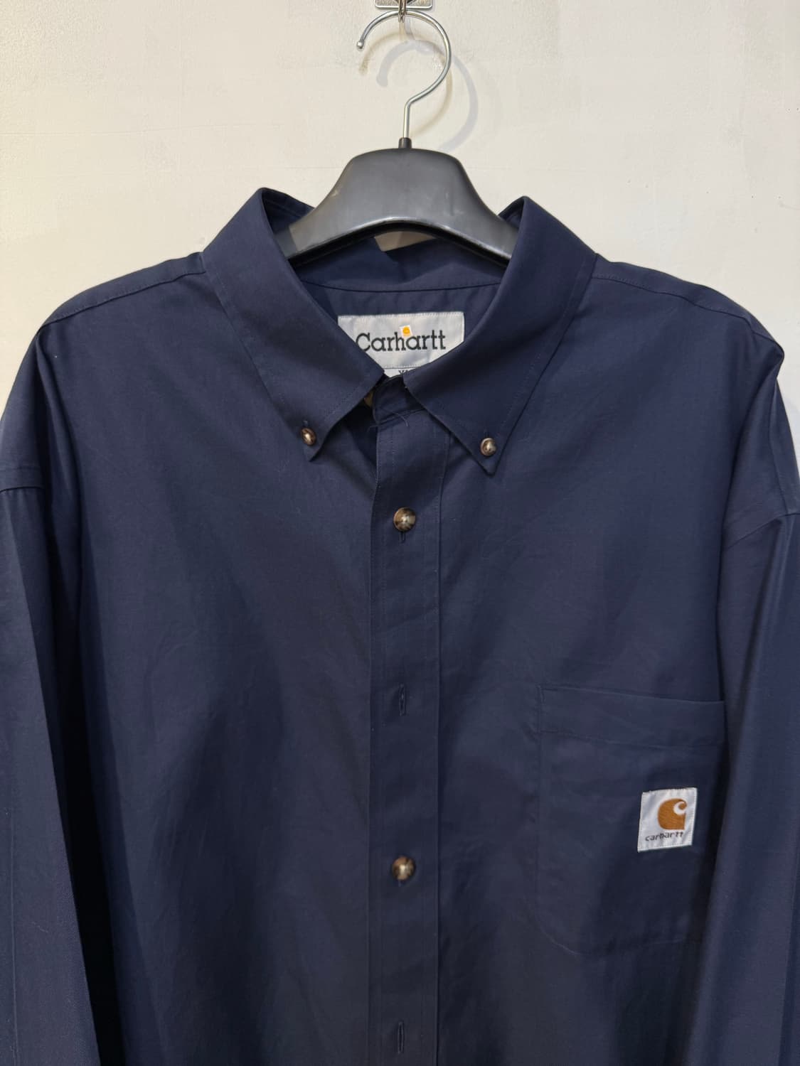 칼하트 네이비 긴팔셔츠 상품이미지2