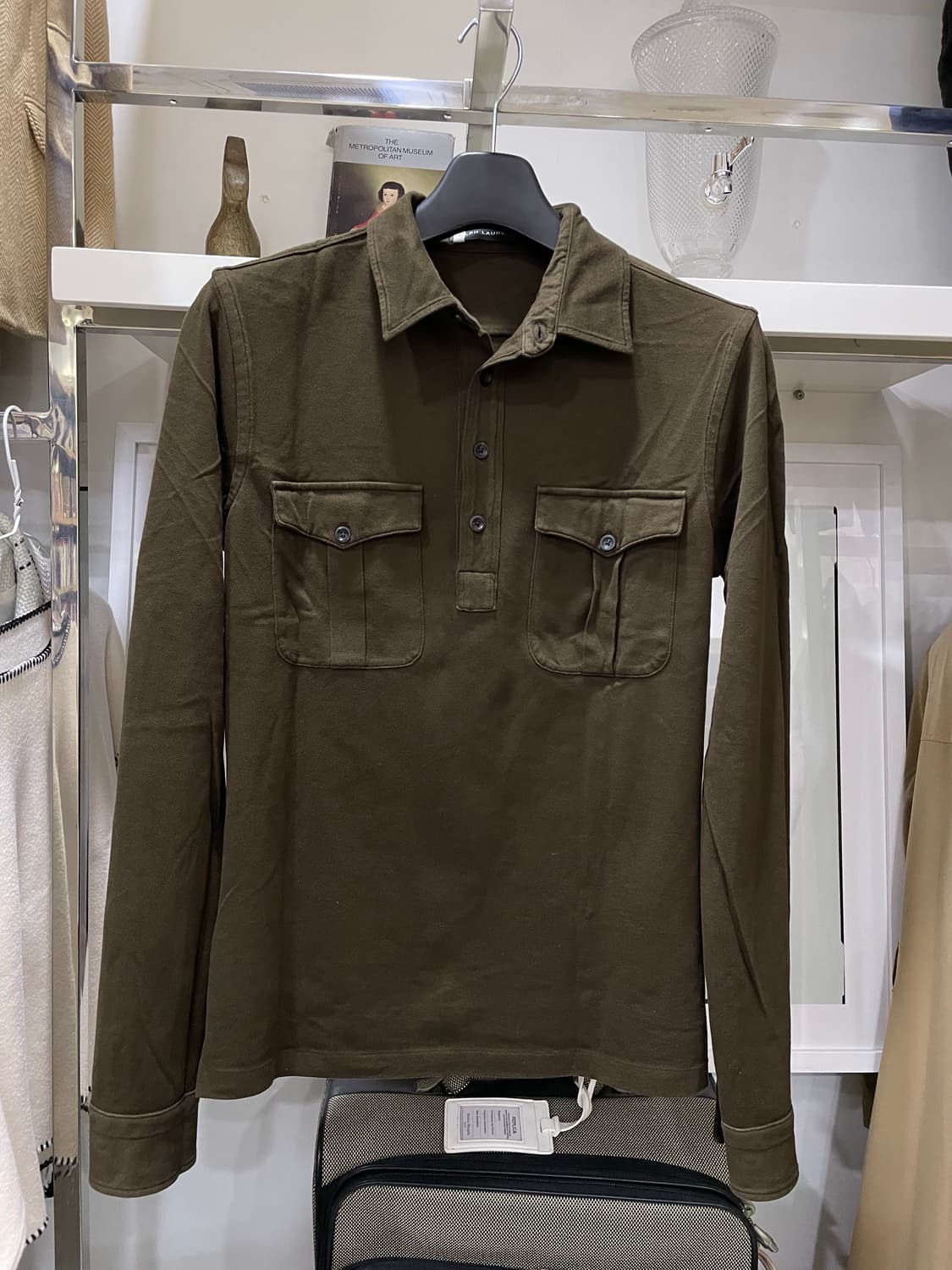 폴로랄프로렌(블랙라벨)/딥카키 카라티(M) 상품이미지1