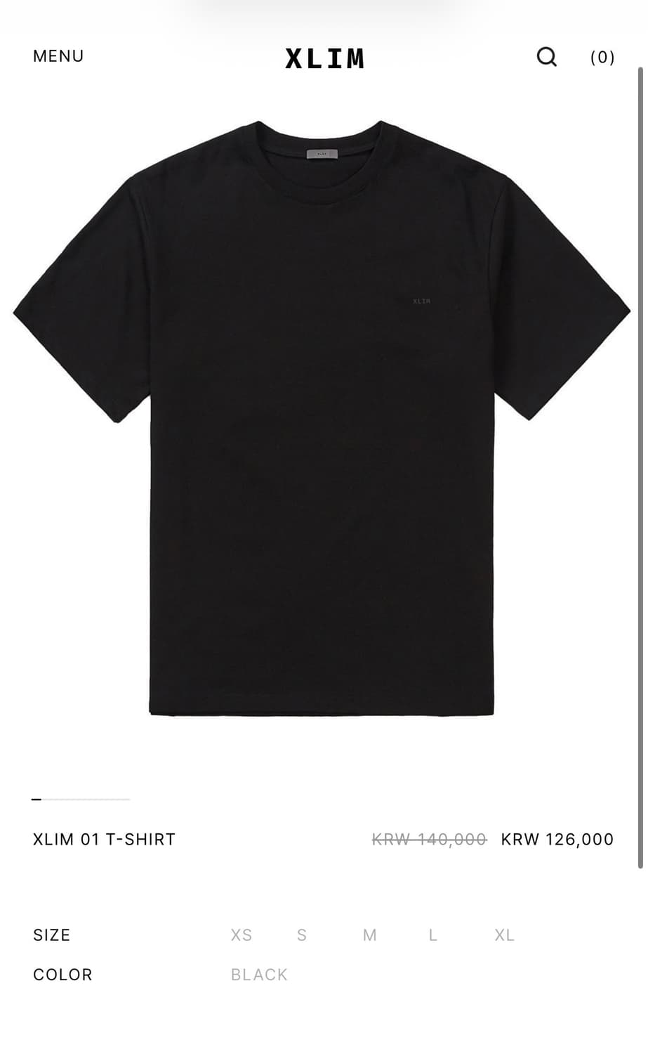 Xlim ep.9 sequence 01 T-SHIRT L 사이즈 상품이미지1