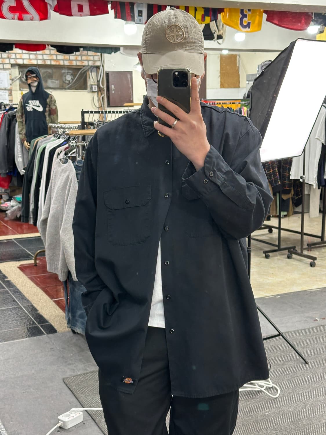 디키즈 574 워크셔츠 블랙 2XL 상품이미지6