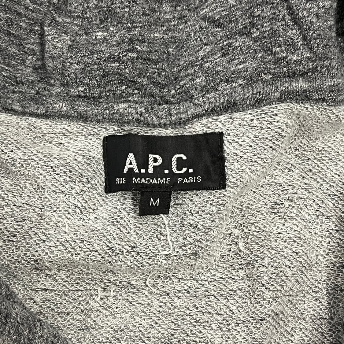 [정품/M] A.P.C. 그레이 후드 집업 b10 상품이미지5