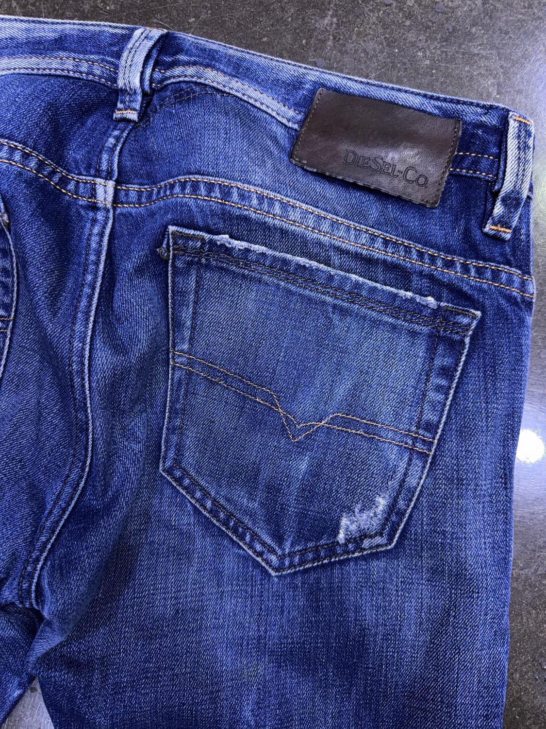 디젤 타바 슬림 스키니 빈티지 데미지 워싱 데님팬츠 29 상품이미지6