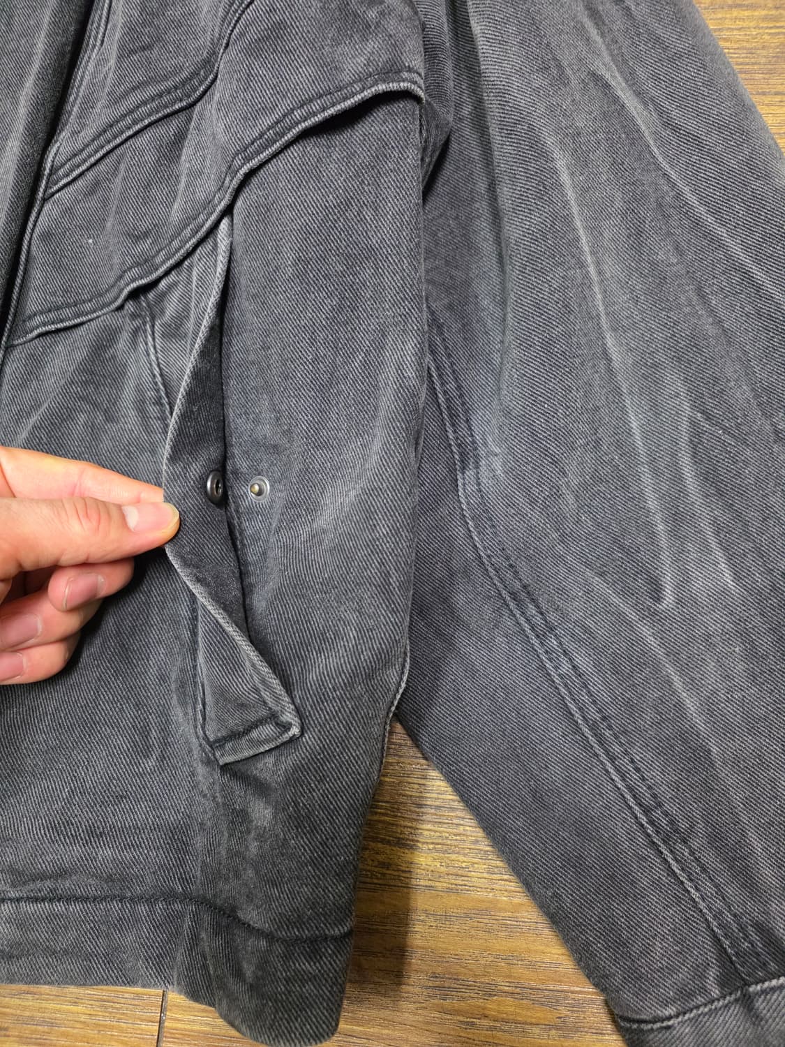 일꼬르소 벌룬핏 블랙데님 자켓 상품이미지4