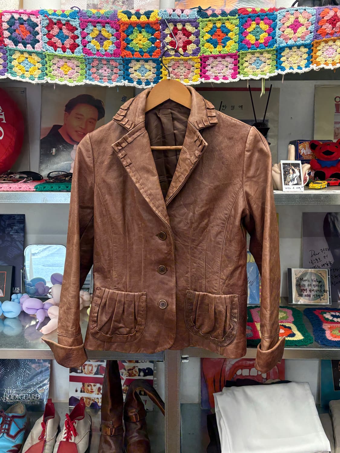 Ruffle Lambskin Vintage Jacket 상품이미지5