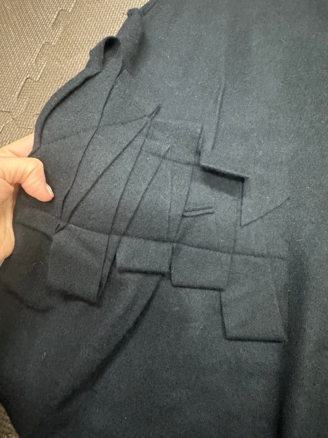 새제품 테이핑 플리츠 울베스트 상품이미지3