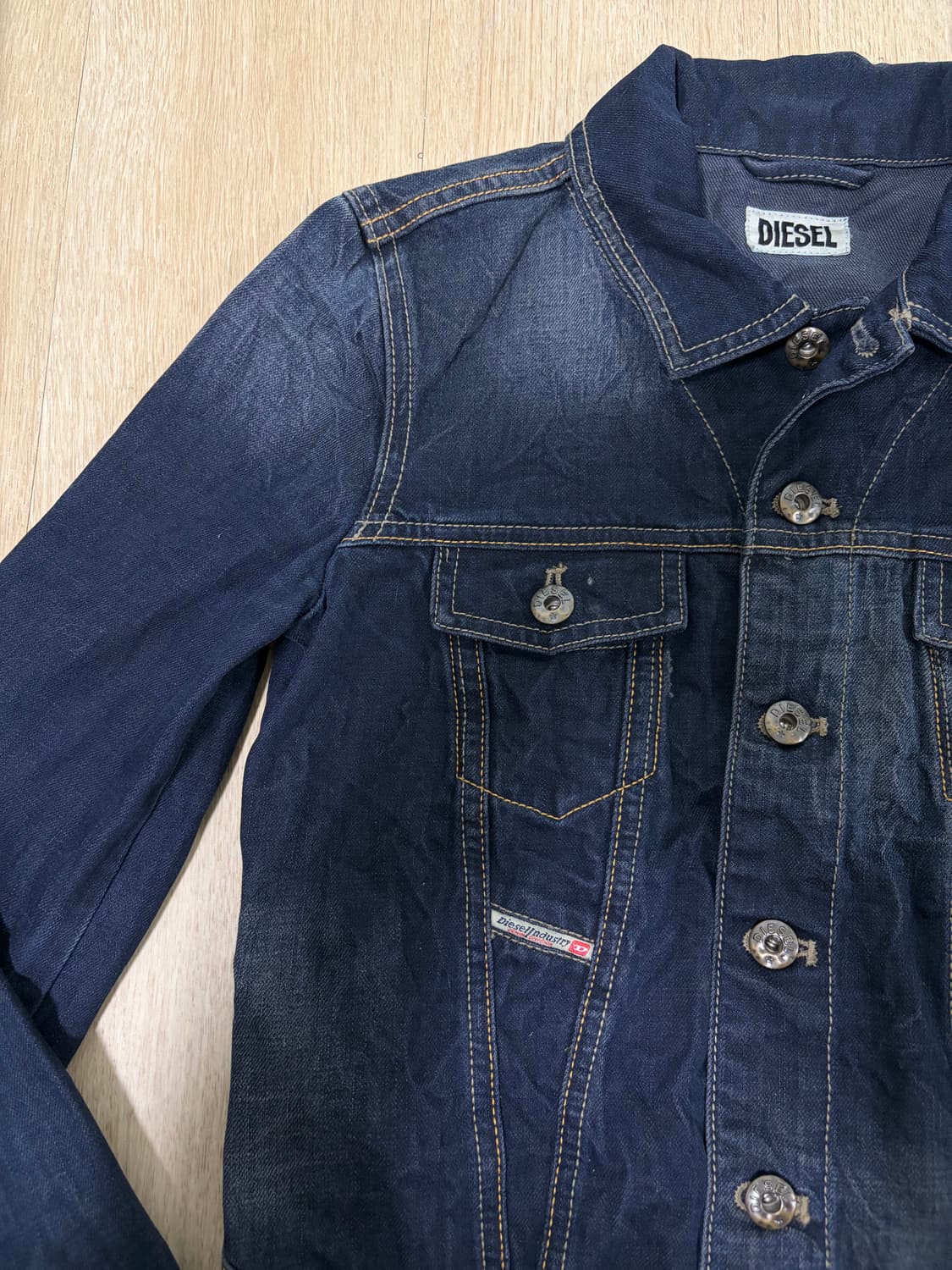 디젤 00s 크롭 청자켓 xs 상품이미지3