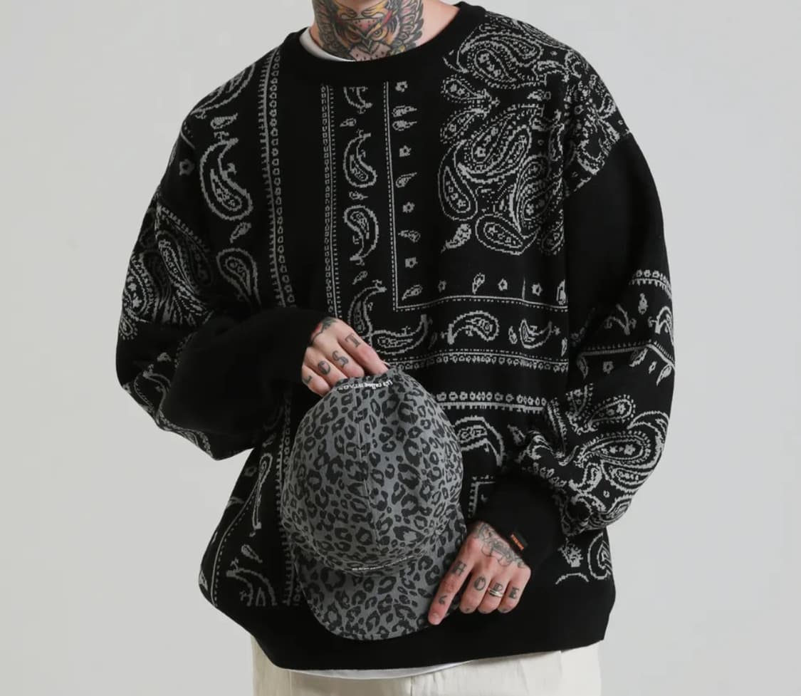 반다나 니트 스웨터 M (STGNM) 상품이미지1