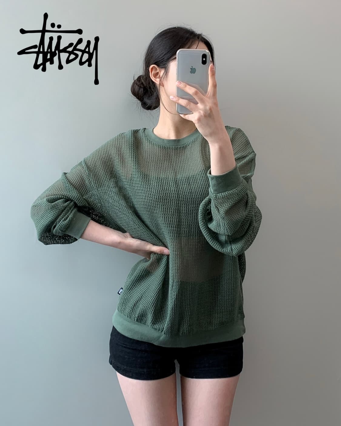 스투시 코튼 메쉬 롱슬리브 상품이미지2