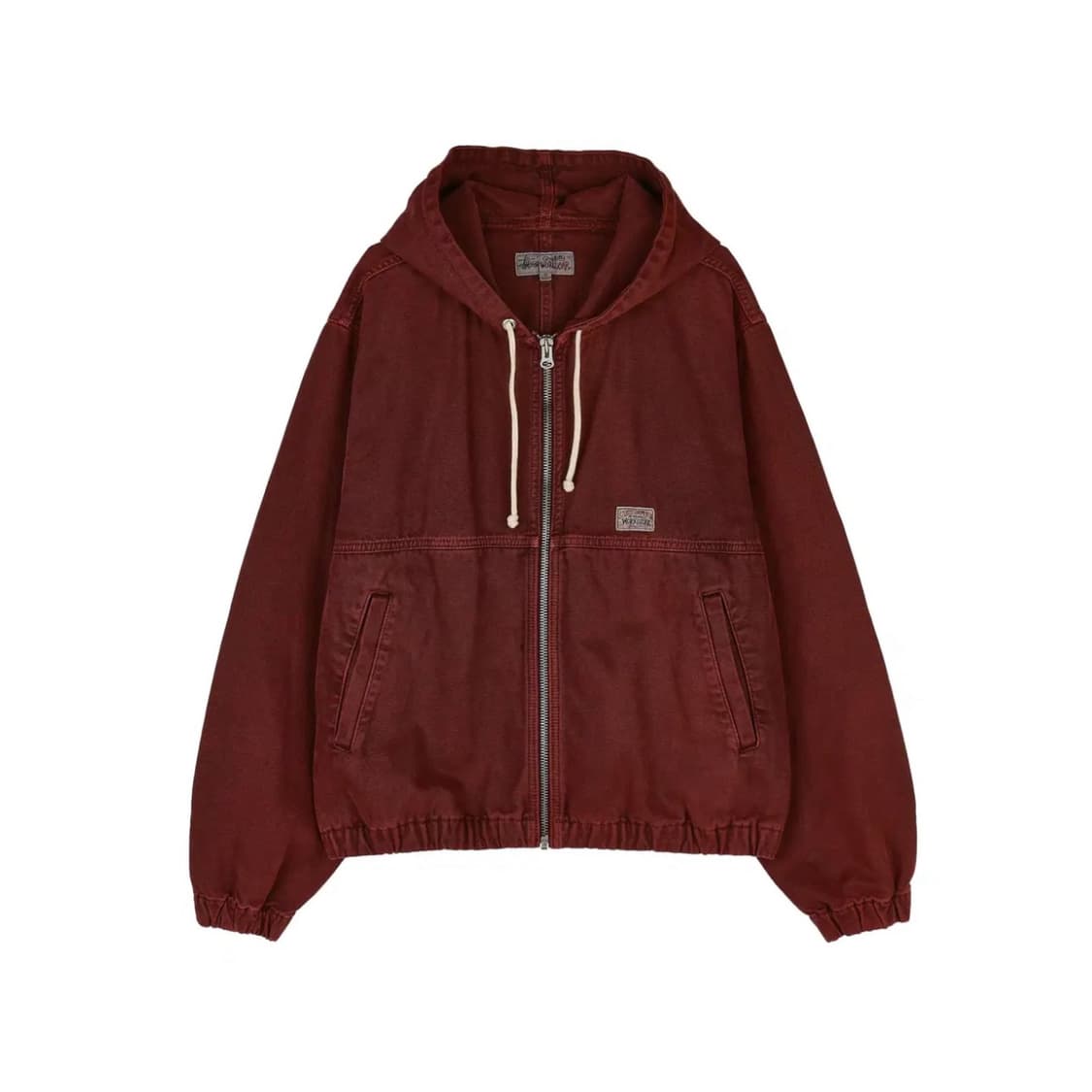 스투시 캔버스 워크 후드 자켓 와인 상품이미지1
