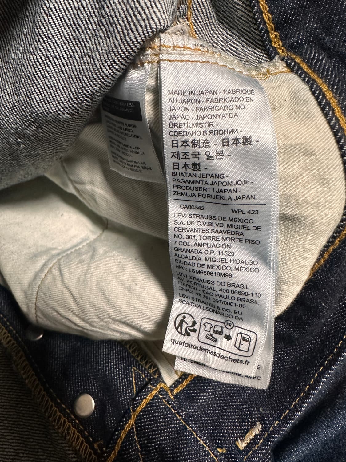 리바이스 LVC 47501-0225 린스 34/32 상품이미지4