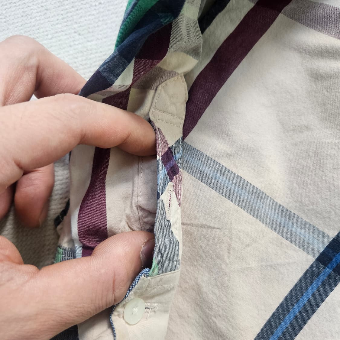 130 빈폴 키즈 체크 셔츠 (단추없음)0402Y 상품이미지5