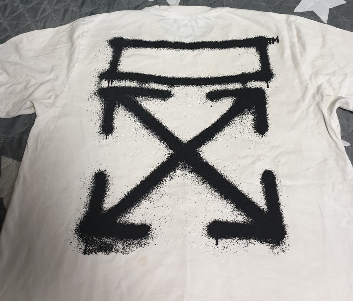 오프화이트 21ss 스프레이 마커 애로우 반팔티 (XL) 상품이미지3