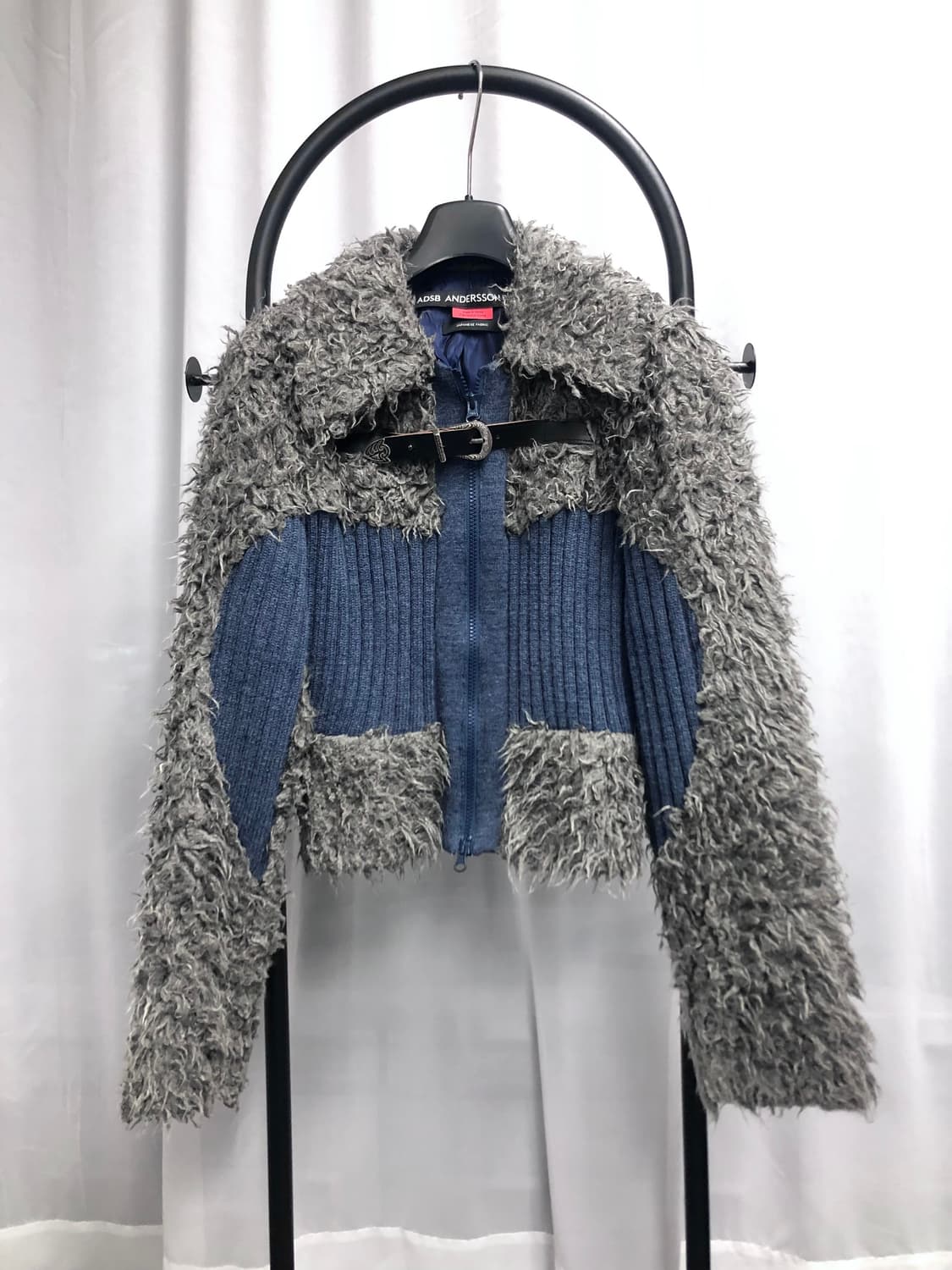 앤더슨벨 포 우먼 뉴 올가 헤어리 니트집업 자켓 M 상품이미지1